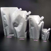 Sachets souples personnalisés à bec verseur pour liquides, très demandés, 1L 2L 3L 5L 10L 50ml 100ml 500ml, en aluminium avec bec verseur