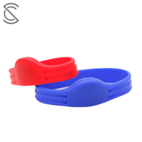 Bracelet RFID en silicone écologique souple et étanche avec puce TK4100 125kHz/13.56MHz, personnalisable avec logo, idéal pour les événements pour enfants (vente en gros)