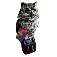 Statue d'hibou réaliste en plastique, prix usine personnalisé, répulsif d'oiseaux d'extérieur, décoration rotative en PE pour jardin et cour, aménagement paysager