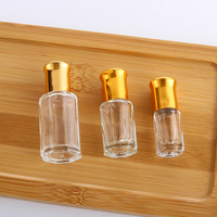 Nouveau style moyen-orient 3ml 6ml 12ml flacon à roulettes d'huile essentielle attar avec couvercle