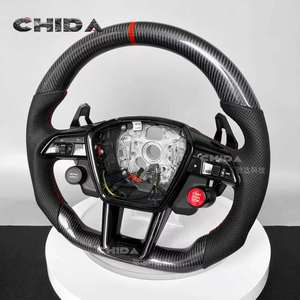 Volant en cuir LED en fibre de carbone de haute qualité, adapté à la mise à niveau de l'intérieur <span class=keywords><strong>Audi</strong></span>, pour A1 A3 A4 A5 A6 A7 Q1 Q3 Q5 Q6 Q7 - Product Image 3