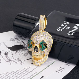 Moda creativa Labubu colgante collar moda circón personajes de dibujos animados para fiestas bodas regalos-Hecho de latón - Product Image 3