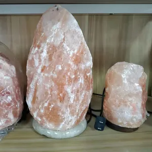 Latest arrival Getter Himalayan Salt Aroma Lamp with White/Gold Grey different shape, purify the air stone imported