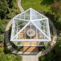 Maison de jardin d'hiver, véranda 4 saisons, maisons de patio avec pergola en aluminium, véranda préfabriquée, balcon en verre, véranda solaire