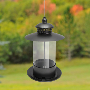 Mangeoires à oiseaux rustiques pour <span class=keywords><strong>jardin</strong></span> suspendus énorme capacité mangeoire à oiseaux <span class=keywords><strong>sauvages</strong></span> écureuil preuve suspendus mangeoires à oiseaux en métal pour l'extérieur - Product Image 5