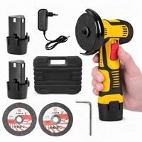 Meuleuse d'angle sans fil au lithium 12V de 3 pouces, mini polisseuse multifonctionnelle portative, meuleuse à main rechargeable professionnelle