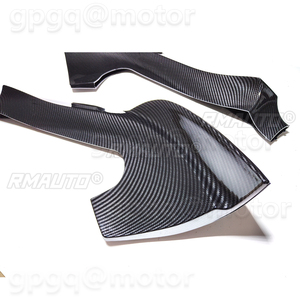 สำหรับ Jeep Grand Cherokee SRT SRT8 ปี 2012-2016 ชุดแต่งกันชนหน้าแบบคาร์บอนไฟเบอร์ สีดำเงา สีดำด้าน สีแดง - Product Image 5