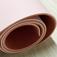 Tapis de yoga TPE écologique antidérapant Arch 6 mm, plus large (68 cm), durable, haut de gamme, ovale, avec logo personnalisé, impression personnalisée, tapis de fitness