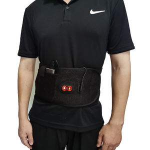 Barato cuerpo cuidado de la salud masaje vientre grasa pérdida de peso belleza vientre vibración masaje cinturón negro fibra de carbono cintura masajeador 5V - Product Image 4