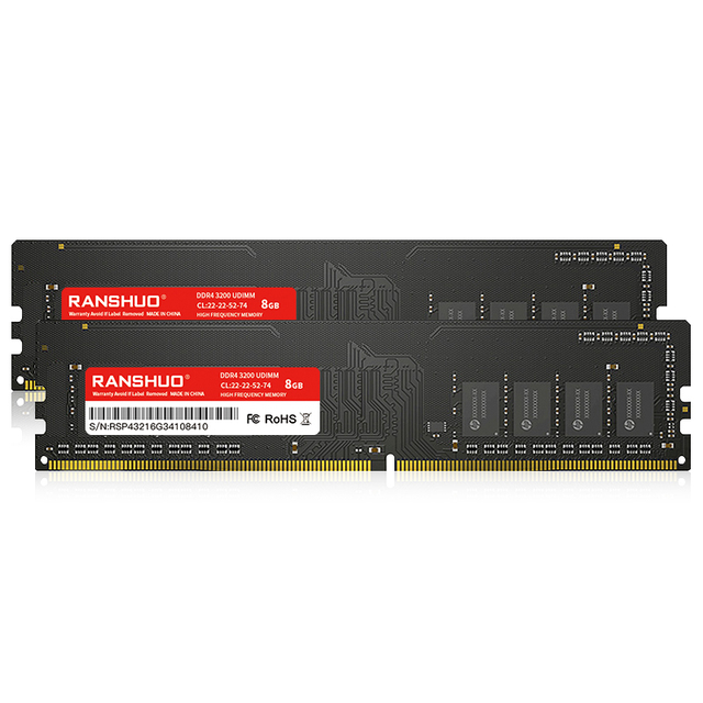 Brand New Ranshuo Memory DDR4 3200MHZ 8G 16G Ram Ddr4 Desktop Game Factory Wholesale Rams
