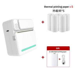 Mini Impresora Térmica Portátil de Plástico con para Notas de Estudio, Imágenes, Etiquetas DIY, Impresión de Códigos de Barras - en Existencia - Product Image 2