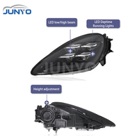 Ensemble de phares à LED Junyo pour Cayenne 18-23, mise à niveau retrofit modèle 2025 - 12V 6000K Phares à LED matriciels