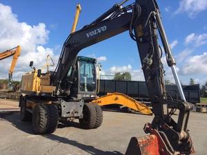 Pelle sur pneus Volvo EW160C haute efficacité originale multifonctionnelle en bon état d'occasion Volvo EW140C EW160B EW160C EW160D vente - Product Image 4