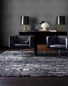 Tapis contemporain en laine de Nouvelle-Zélande tufté à la main, tapis de luxe fait main pour salon moderne, chambre à coucher, décoration intérieure - Product Image 1
