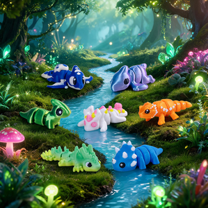 Figuras de Dinosaurios, Dragones y Lagartos Articulados Impresos en 3D al por Mayor, Juguetes en Miniatura para Minoristas, Tiendas de Regalos y Suministros de Juguetes Creativos - Product Image 5