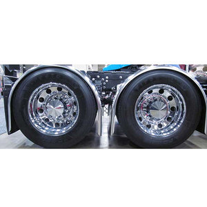 Kit de Guardabarros Largos de 96 Pulgadas de Acero Inoxidable 430 para Eje Sencillo PINOMETAL para Camión <span class=keywords><strong>Peterbilt</strong></span> - Product Image 4