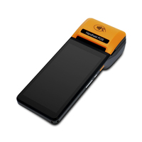 Terminal POS Genggam Mini Pembaca Kartu Pintar USB Android 13 dengan Printer Thermal 58mm, Baterai 6400mAh, RAM 4GB, SSD 64GB, MP6