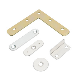 Support d'angle en fer plat Dujue, connecteur galvanisé nickelé pour étagère de meuble, quincaillerie de support - Product Image 5