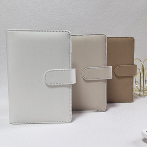 Lager hochwertig niedriges MOQ langlebig A5 A6 Ring-Binder Schule Leder <span class=keywords><strong>Journal</strong></span>-Bedeckung <span class=keywords><strong>Beige</strong></span> Planer Notizbuch-Bedeckungen - Product Image 2
