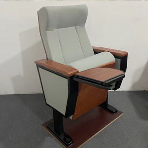 Venta directa de fábrica de tela de pie de hierro con tablero de escritura sala de conferencias universitarias teatro Iglesia auditorio sillas - Product Image 6