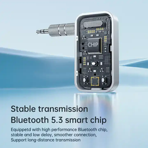 HG Bluetooth 5,3 Transmisor y receptor Inalámbrico 3,5mm Adaptador Bluetooth Adaptador de <span class=keywords><strong>audio</strong></span> Bluetooth de baja latencia para TV Coche PC <span class=keywords><strong>MP3</strong></span> - Product Image 6
