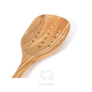 Cuchara Ranurada de Madera de Olivo y Bambú de Alta Calidad al por Mayor, Ecológica, Segura para Alimentos, Sostenible y Ligera, Utensilio de Cocina - Product Image 4