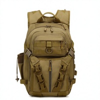 Sac à dos de randonnée tactique d'extérieur à double bandoulière, grande capacité, multifonctionnel, pour le cyclisme et la pêche à la ligne