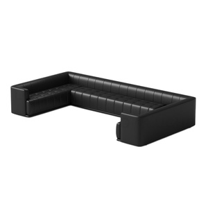 Canapé en acier inoxydable en forme de U, style industriel sombre, pour bar, lounge, KTV, coin de club, salle de danse, salle privée, personnalisable - Product Image 2