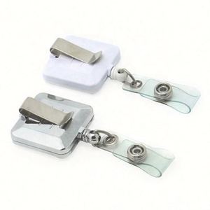 Retractable Reel Pull <b>Id</b> Card Badge <b>Holder</b> Style Abs New - Product Image 6