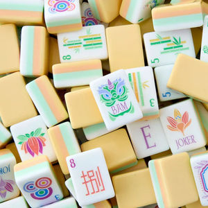 American Mahjong Tile Set Acrylic Artwork <b>Entertainment</b> Party Game Engraved Luxury Set American Mahjong Tiles - Product Image 1