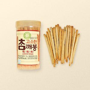 Bâtonnets de sésame 80g x 1 pc Saveur noisette Texture croustillante Sans huile Cuit au four Riche en fibres alimentaires Snack céréalier Goût doux Aliment - Product Image 1