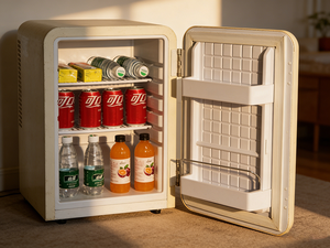 Mini-réfrigérateur silencieux pour hôtel 40L avec serrure de porte, éclairage LED, refroidissement semi-conducteur, pour 5 à 8 boissons - Product Image 4