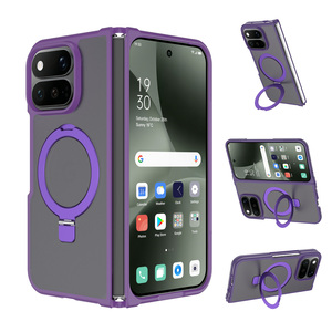 Funda transparente mayorista con anillo y soporte para Google Pixel <span class=keywords><strong>11</strong></span> Pro Fold, protección de bisagra, anticaída, para smartphone plegable OEM - Product Image 1