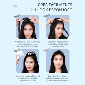 ที่หนีบผมดัดเย็น2ชิ้นอุปกรณ์แต่งผมรากของผู้หญิงที่ทำจากพลาสติกสำหรับร้านเสริมสวย - Product Image 6