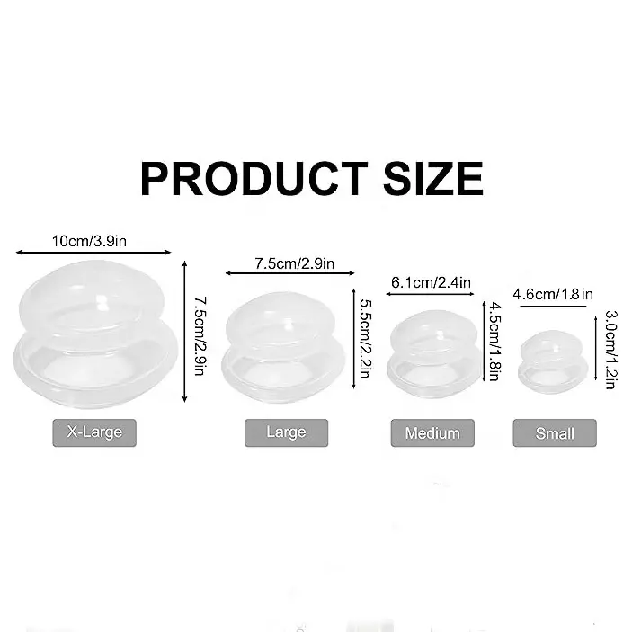 새로운 디자인의 목 및 등 마사지 실리콘 히 자마 컵 안티 셀룰 라이트를위한 부항 치료 마사지