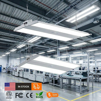 Éclairage industriel LED 200W, luminaire linéaire LED pour hauts plafonds, corps en aluminium, éclairage linéaire ETL pour ateliers