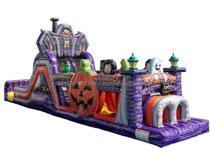 Parcours d'obstacles gonflable sur le thème des animaux de la jungle pour les fêtes d'anniversaire des enfants, les carnavals et les parcs d'attractions - Product Image 4