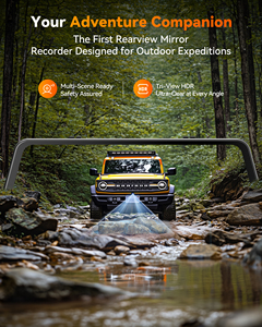 Wolfbox G900TriPro distributore paraurti versione 3 canali specchietto retrovisore <span class=keywords><strong>Dash</strong></span> <span class=keywords><strong>Cam</strong></span> 4k nero macchina fotografica con Gps - Product Image 2