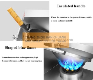 <span class=keywords><strong>Wok</strong></span> à gaz électrique automatique en acier inoxydable Machine à frire le riz frit Machine antiadhésive Intelligente High-tech Intelligence - Product Image 5