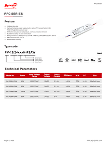 5 Year Warranty UL/CUL 60W/100W Constant Voltage PFC <b>LED</b> Strip <b>Driver</b> 100-277V AC-DC 12V <b>24V</b> IP20 <b>LED</b> Power Supply Flicker Free - Product Image 5