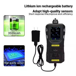 เครื่องตรวจจับก๊าซหลายชนิด NKYF รุ่นขายดี 4-in-1 หน้าจอ LCD แบบพกพา สำหรับวิเคราะห์ก๊าซ CO/CO2/CH4/LEL/H2S/O2/NH3 แอมโมเนีย - Product Image 5