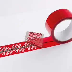 PET carton sealing tamper evident tape made in CHINA
