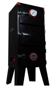 Vertical Steel Smoker Oven With Multiple Racks And Ash Drawer For Outdoor Grilling - Product Image 5