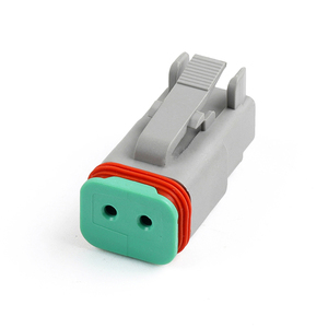 ขั้วต่อกันน้ำสำหรับยานยนต์ DT04-2P-<span class=keywords><strong>C015</strong></span> แบบ 2 ขา ยี่ห้อ Deutsch รุ่น DT สำหรับเชื่อมต่อสายไฟกับสายไฟ - Product Image 2