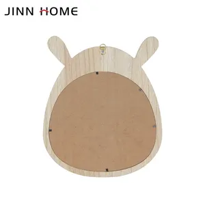 Wholesale Custom Bear Painted Acrylic Makeup Mirrors Elegant Glass Decorative Wall Decor Home Bedroom Bathroom Living Hotels