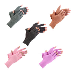 Guantes de trabajo sin dedos para artritis Guantes de presión Spandex Compresión Anti-Artritis Guantes para aliviar el dolor - Product Image 3