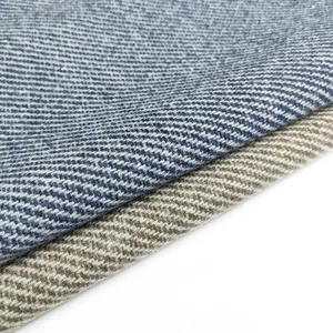 Double Sided Wool Twill Fabric 100% Wool 855-875g/m Twill Coat Fabric