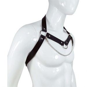 New Fetish Men Sexy Chest Pu Leather <b>Harness</b> <b>Belts</b> Adjustable BDSM Gay <b>Bondage</b> Body <b>Harness</b> Rave Chest Strap <b>Harness</b> - Product Image 4