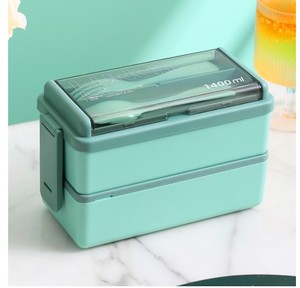 Microwave Safe Bento <b>Box</b> <b>Lunch</b> Container Plastic 3-in-1 <b>Compartment</b> Japanese Containers Divider Leakproof Plastic - Product Image 6
