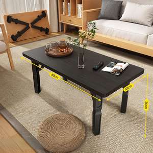 <span class=keywords><strong>Table</strong></span> à manger en plastique pliante portable Design carré simple pour une utilisation intérieure et extérieure pour le ménage et le café - Product Image 1